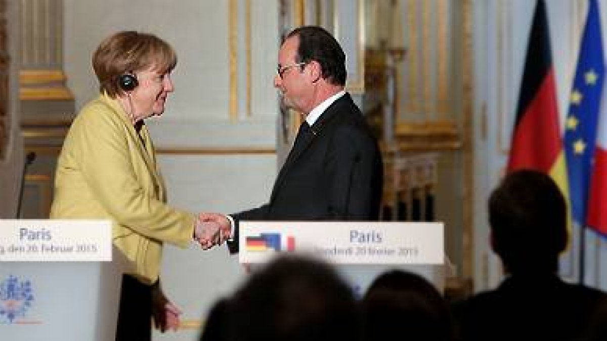 Ángela Merkel y Fracois Hollande-Foto: AP/ THIBAULT CAMUS