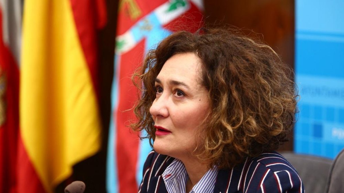 Rueda de prensa de la alcaldesa de Ponferrada, Gloria Fernández Merayo, sobre el anuncio de su no continuidad como candidata a las próximas elecciones municipales-ICAL