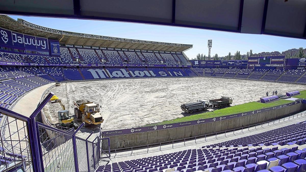 Actual estado del José Zorrilla; la gran pantalla ayudaría al cerramiento del fondo sur.-PABLO REQUEJO