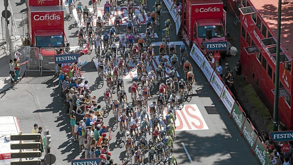 Llegada de la Vuelta Ciclista a España a Valladolid en 2012. / PHOTOGENIC