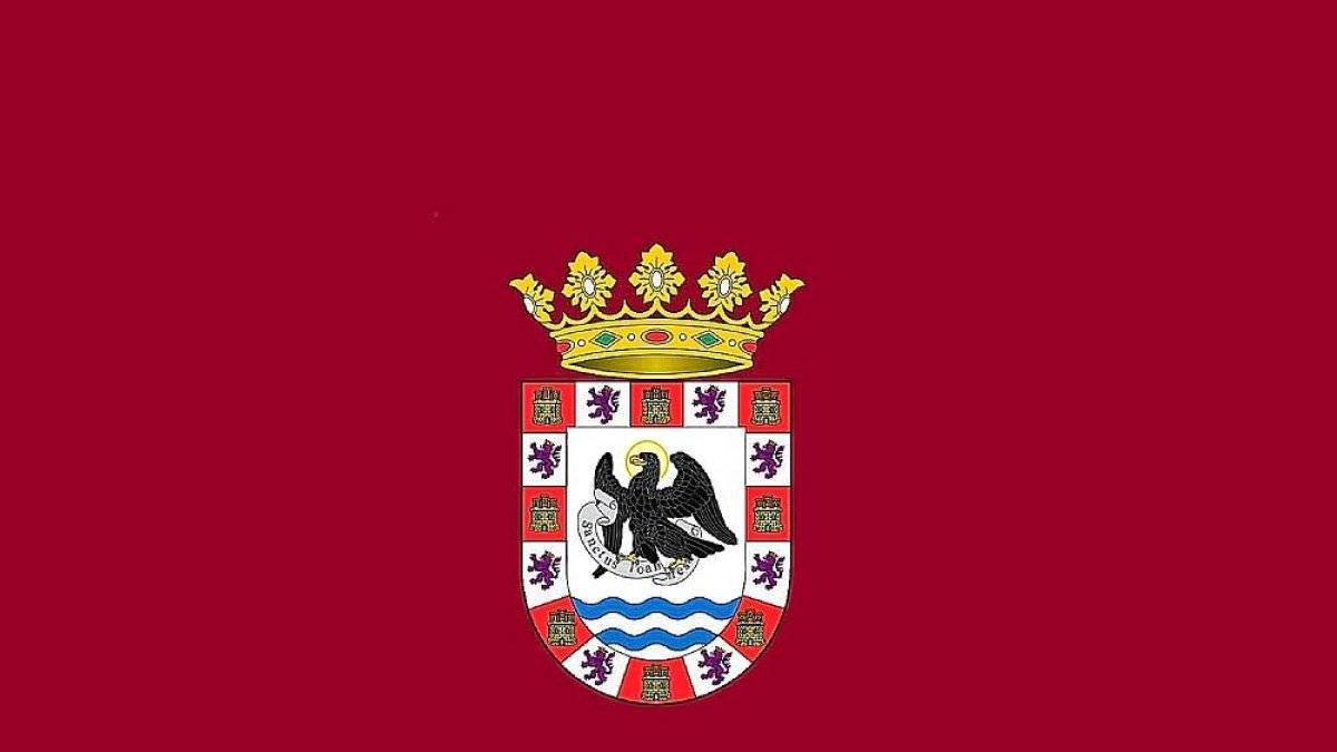 La nueva bandera de Santibáñez de Valcorba.-E.M.
