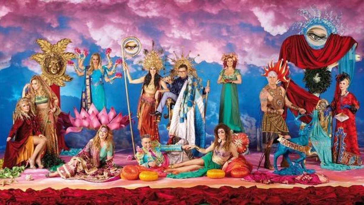 Fotomontaje realizado por Ouka Lele con motivo del quinto aniversario del programa de Tele 5 'Sálvame'.-MEDIASET