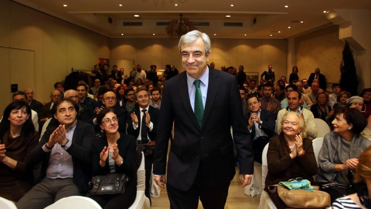 El responsable del programa económico de Ciudadanos, Luis Garicano, visita Valladolid.-ICAL