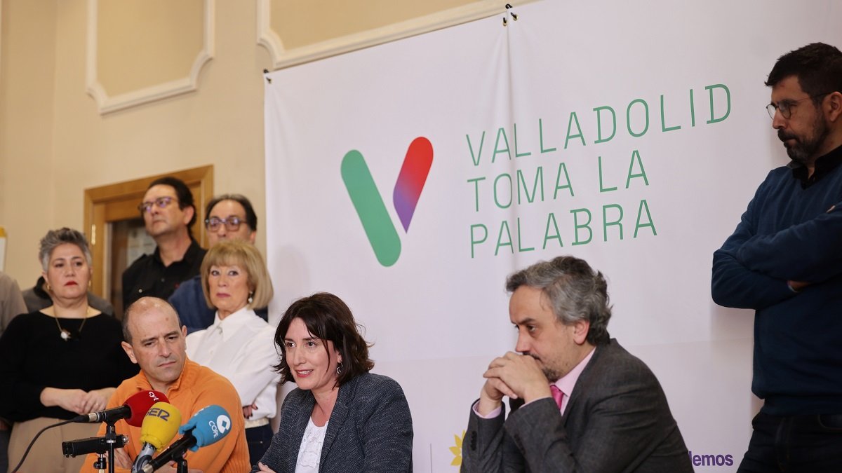 María Sánchez durante la presentación de las candidaturas a las primarias de Valladolid Toma La Palabra.- ICAL