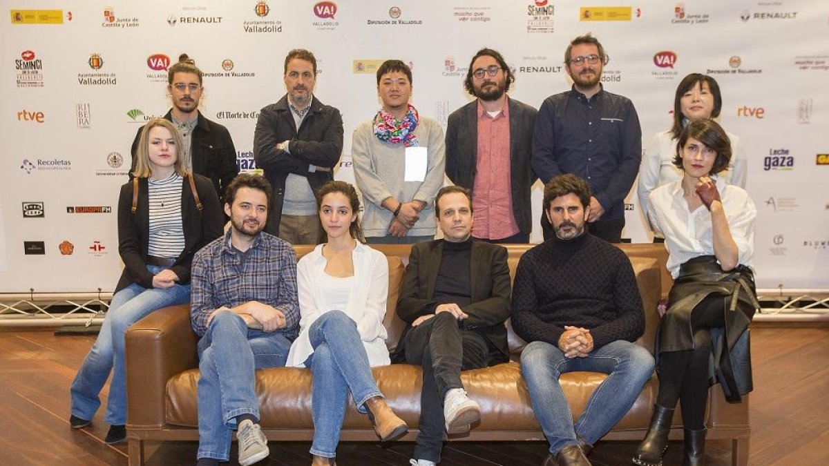 Foto de los premiados  presentes en la lectura del palmarés de la 63ª Seminci.-ICAL