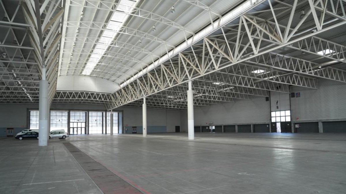 Pabellón 4 de la Feria de Valladolid, donde se celebrará la gala de los premios Goya. J.M. LOSTAU