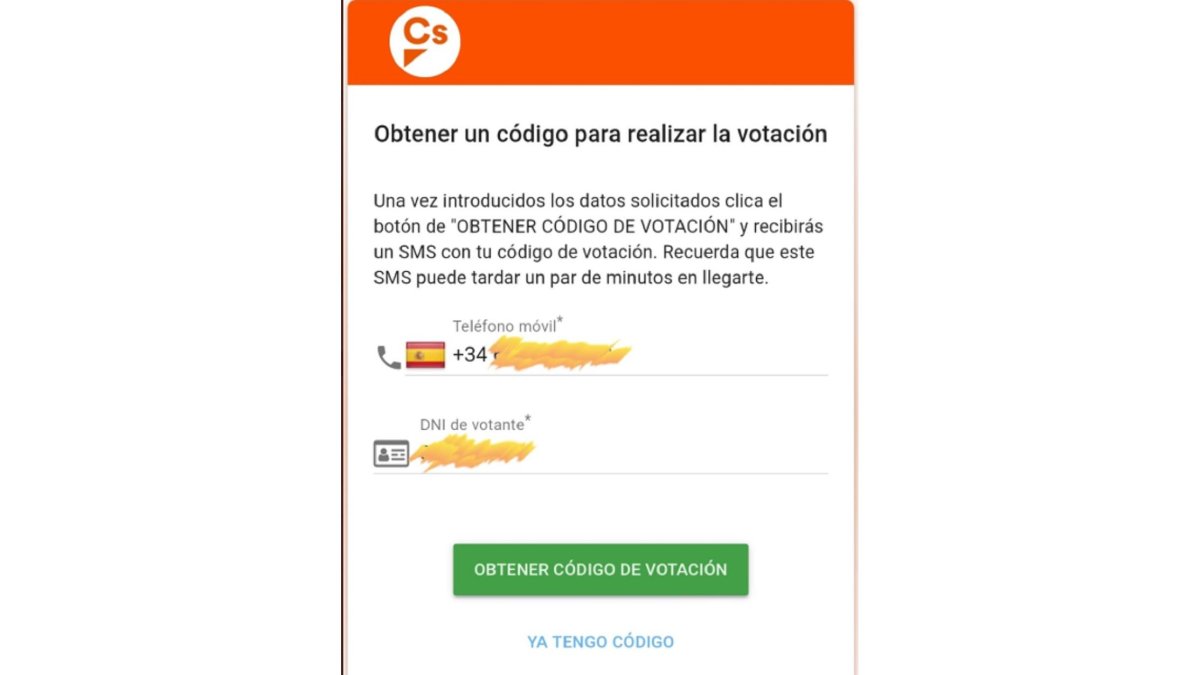 Ciudadanos votación telmática