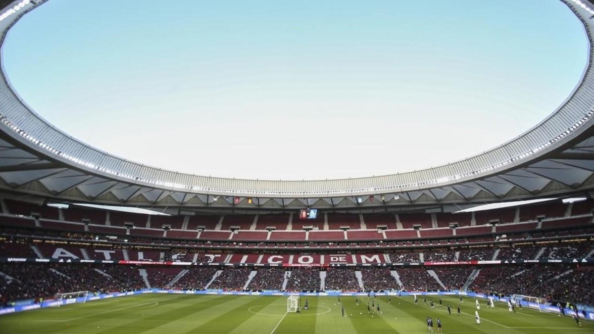 El estadio Wanda Metropolitano de Madrid, sede de la final de la Copa del Rey de este sábado. /-VALENTÍ ENRICH