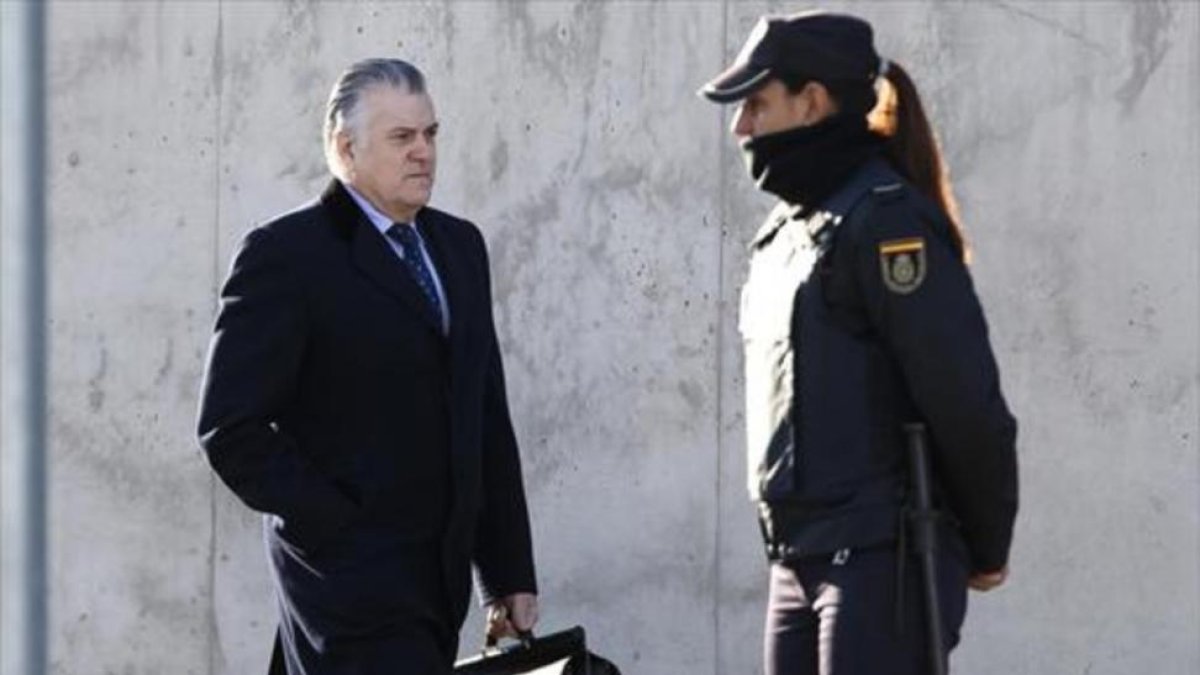 Luis Bárcenas, en la Audiencia Nacional.-/ JUAN MANUEL PRATS