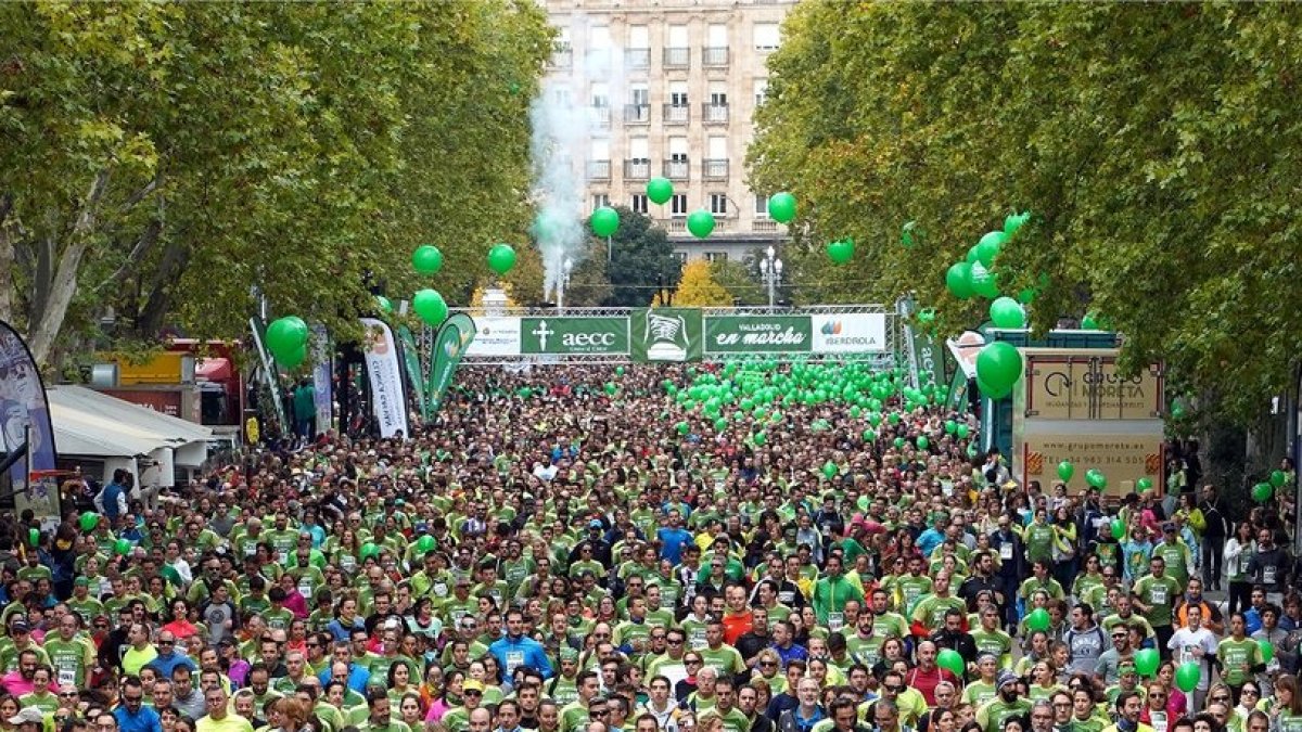 Imagen de archivo 'Marcha Contra el Cáncer de Valladolid'. -E. M.
