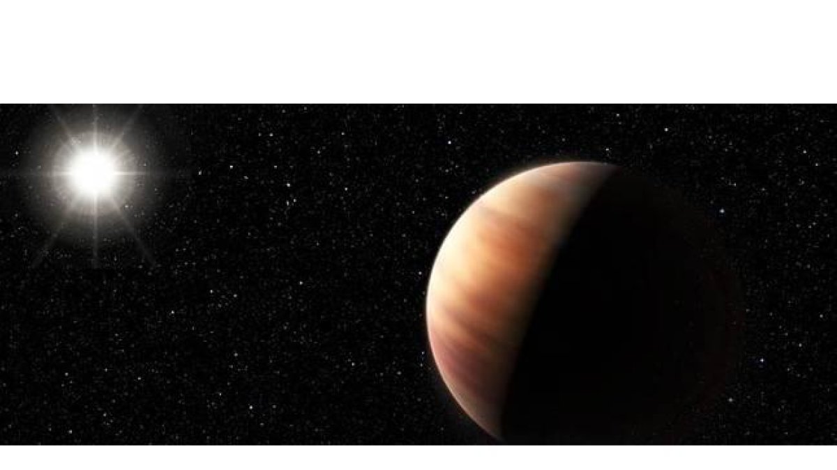 Imagen captada del gemelo de Júpiter en otro sistema solar.-Foto: EUROPEAN SOUTHERN OBSERVATORY