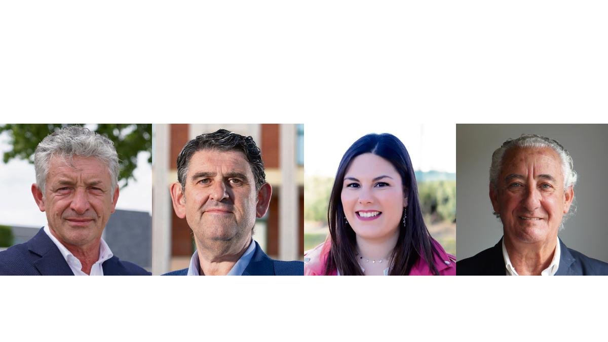 Sarbelio Fernández (IPAE), Jota de la Fuente (PP), Alba Acero (PSOE) y José Ramón Muñoz (VOX).- E.M.