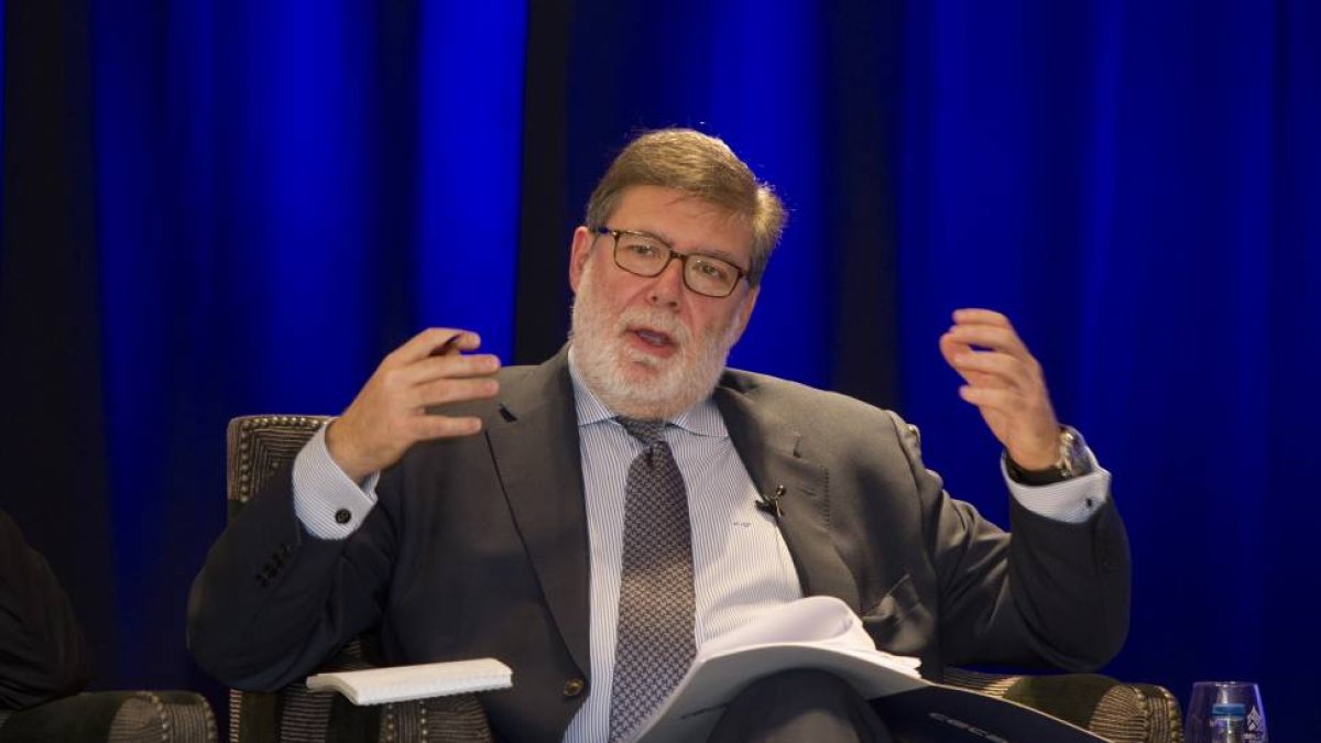 El presidente de Cecale, Santiago Aparicio-J.M.Lostau