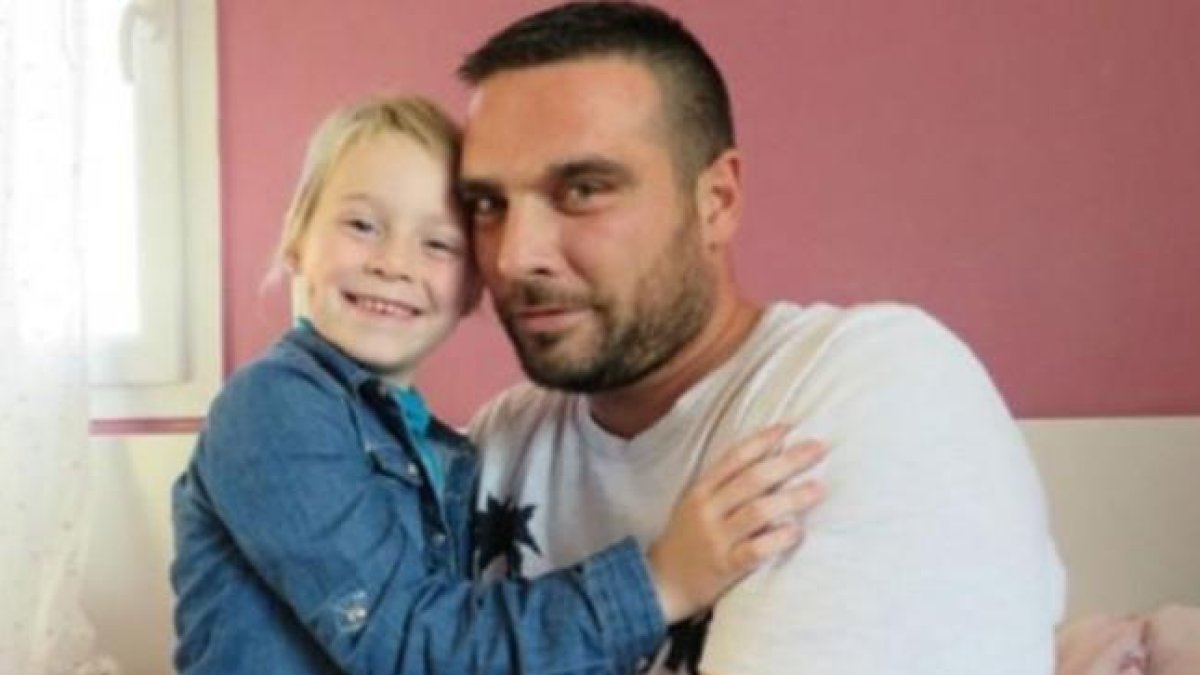 Jonatahn Dupré y su hija Naëlle.-