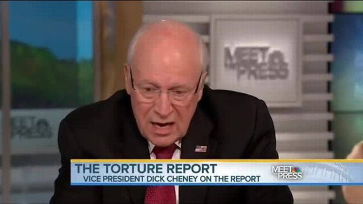 Cheney, durante la entrevista en la NBC.-