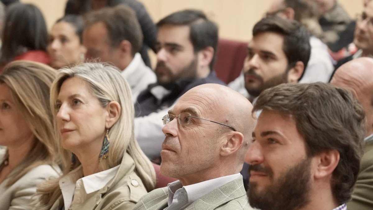 Irene Carvajal, Jorge Buxadé y Juan García-Gallardo, en Valladolid. ICAL