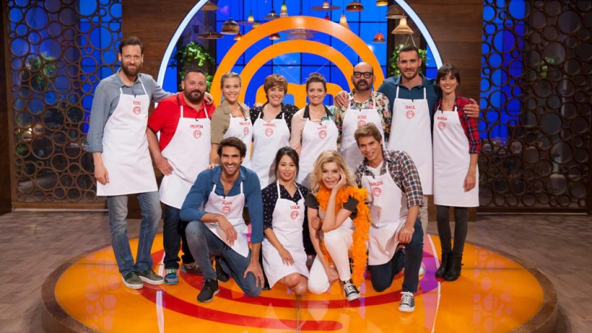 Los participantes de la segunda edición del concurso gastronómico de TVE-1 Masterchef Celebrity.-EL PERIÓDICO