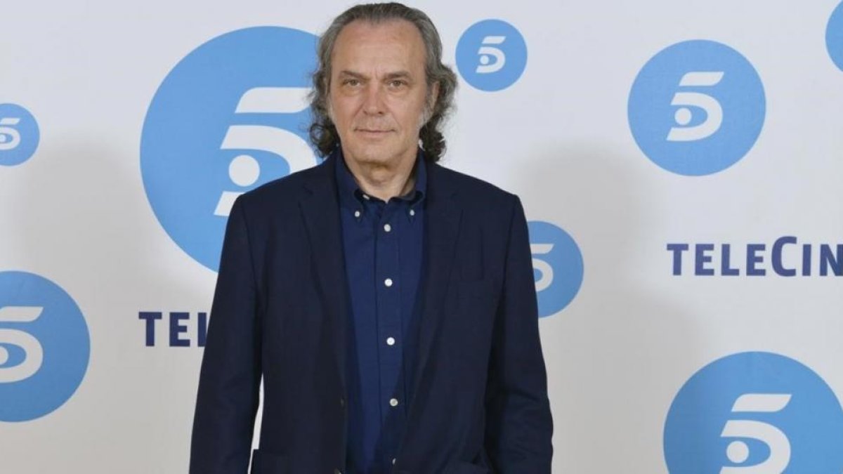 Jose Coronado, el pasado 5 de abril, en la presentación de su nueva serie en Tele 5 'Vivir sin permiso'.-