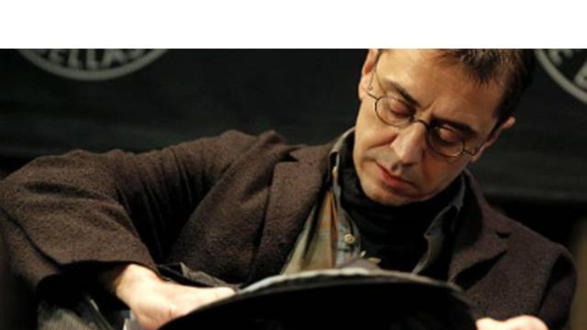 Juan Carlos Monedero, número tres de Podemos.-Foto: JOSÉ LUIS ROCA