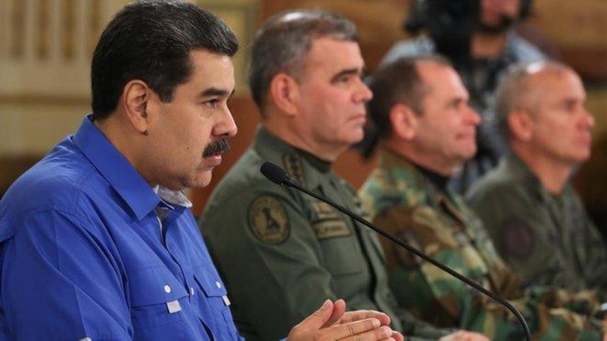 Nicolás Maduro, durante su alocución.-EFE