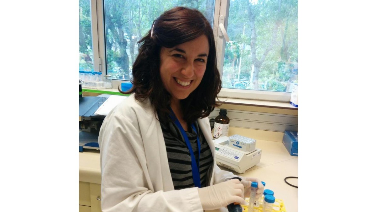 María Salgado, investigadora de Salamanca, en un laboratorio.-EL MUNDO