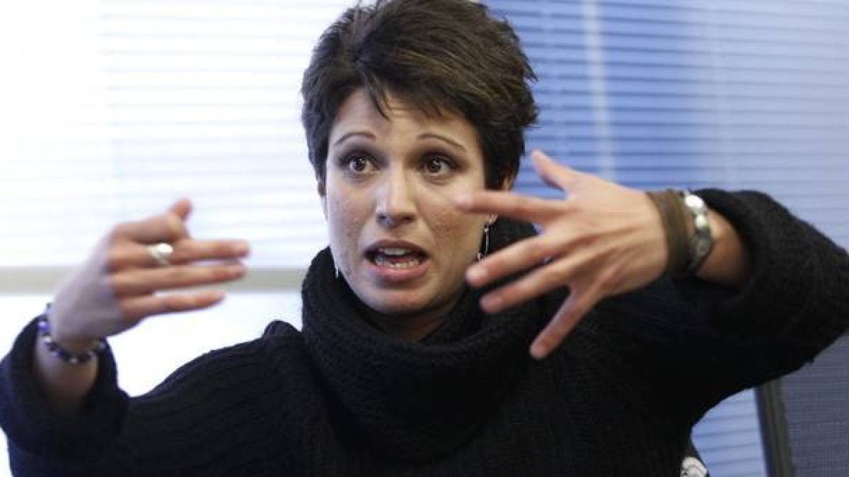 Beatriz Talegón, militante del PSOE conocida por sus polémicas intervenciones.-Foto: Fernando Alvarado / EFE
