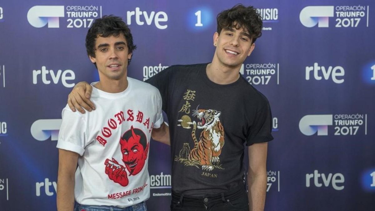 Javier Ambrossi y Javier Calvo, en la presentación de la nueva temporada de OT.-FERRAN SENDRA