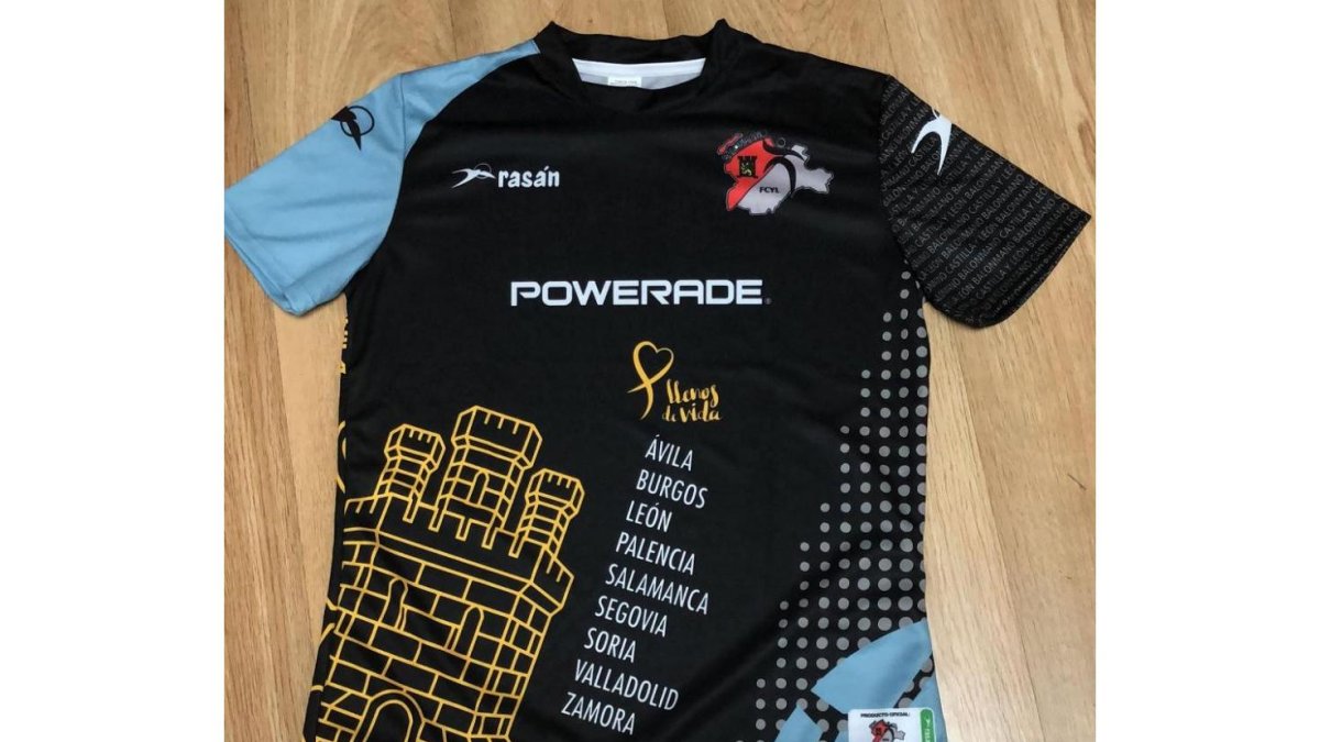 Camiseta que vestirá Castilla y León.-ELMUNDO