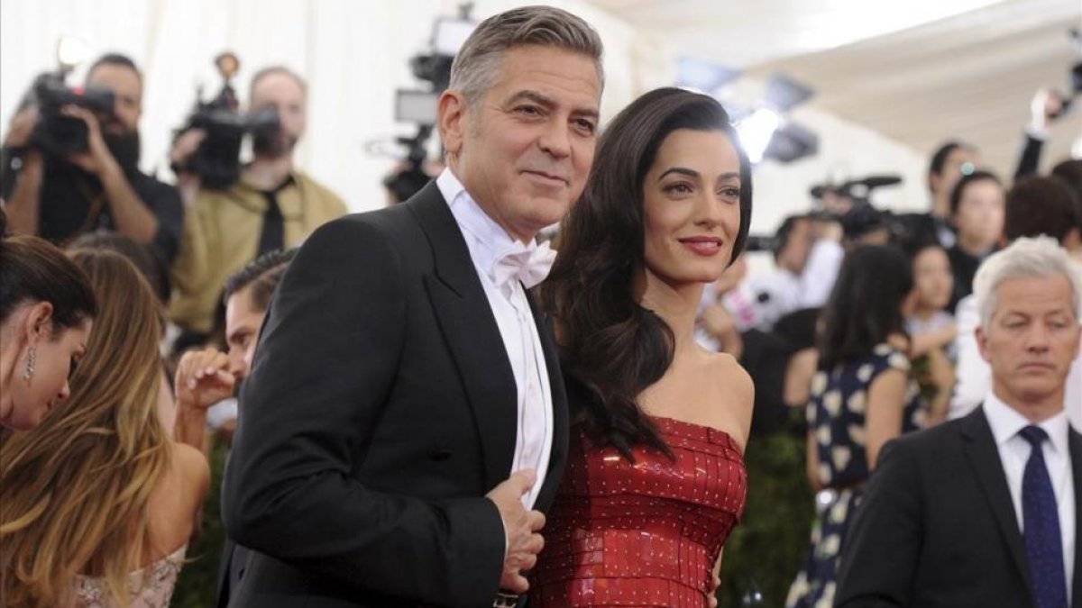 Amal y George Clooney, el pasado noviembre.-AP / EVAN AGOSTINI