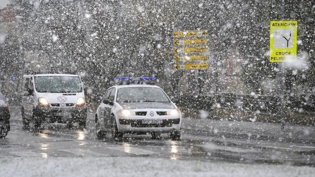 Nieve en Ciudad Rodrigo.-ICAL