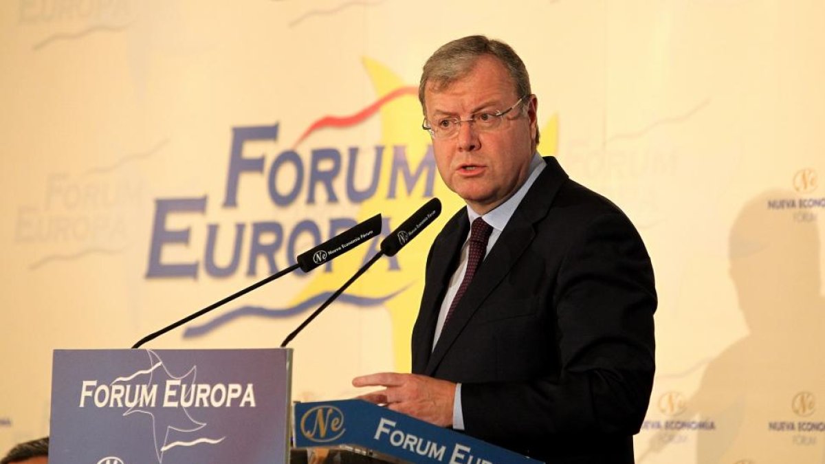 Silván durante su intervención en el Fórum Europa.-ICAL