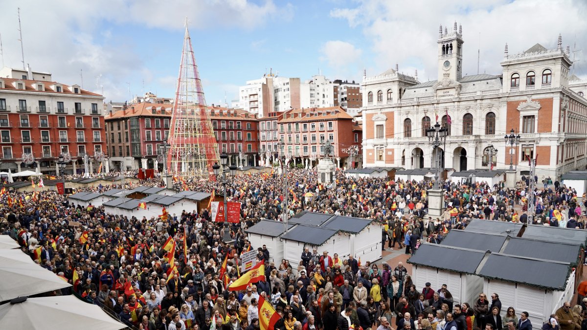 Concentración en Valladolid contra la amnistía.- ICAL
