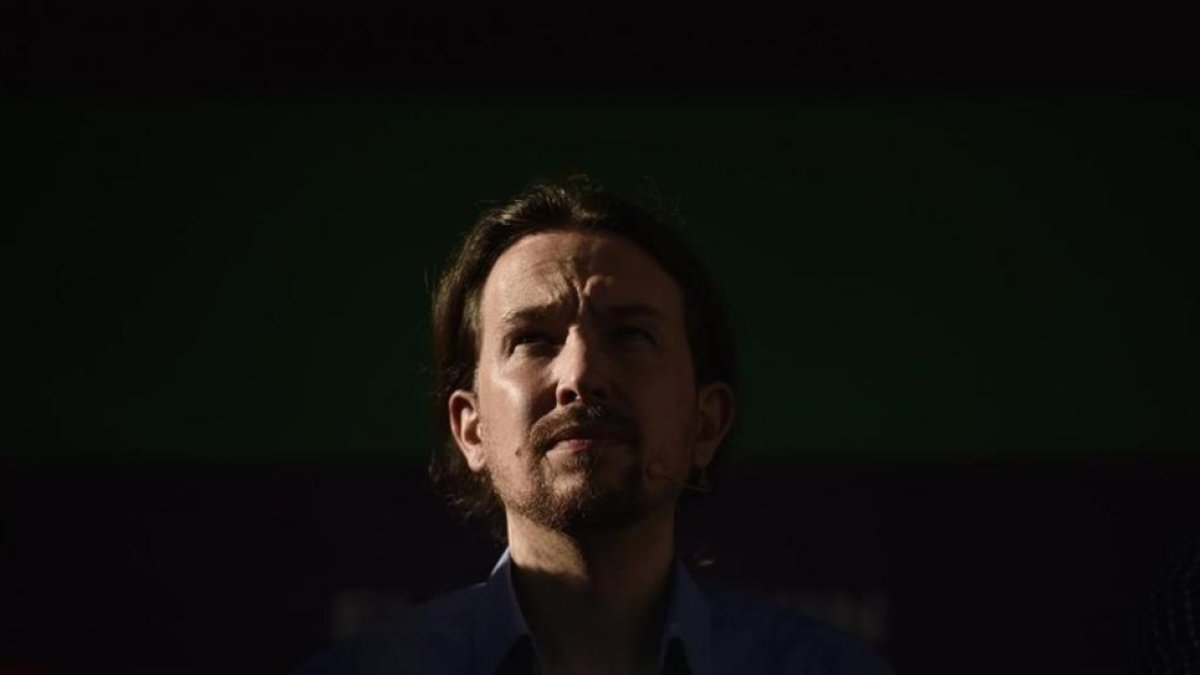 Pablo Iglesias durante un mitin de la campaña del 26-J.-AP/ ÁLVARO BARRIENTOS