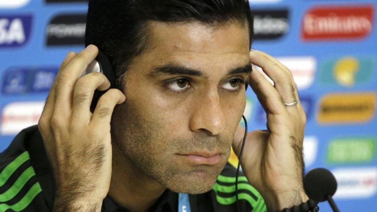 Rafa Márquez, en una conferencia de prensa durante el Mundial de Brasil-2014.-AP