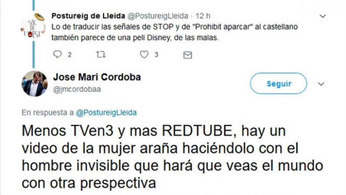 Tweet del concejal.-TWITTER