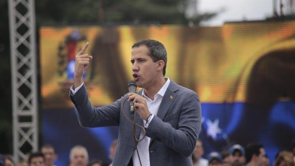 Juan Guaido, en un acto público.-EFE