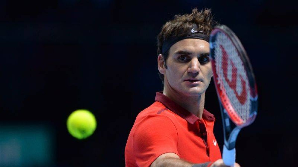 Federer, en un momento del partido.-Foto: EFE / ANDY RAIN