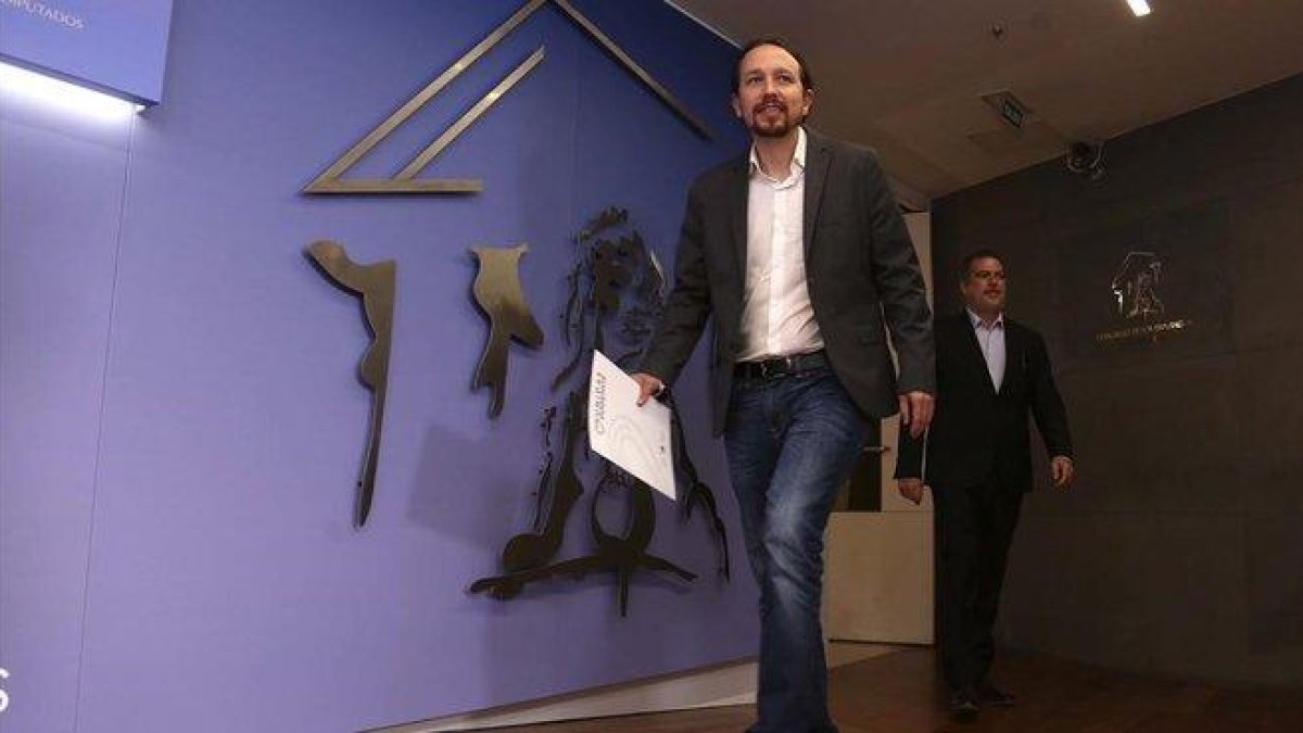 El secretario general de Podemos, Pablo Iglesias-DAVID CASTRO