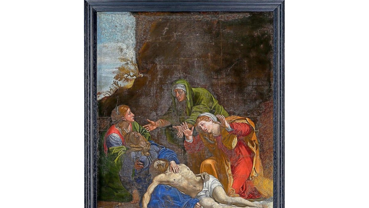 ‘La pintura. Llanto sobre Cristo muerto’ de autor desconocido.-ICAL