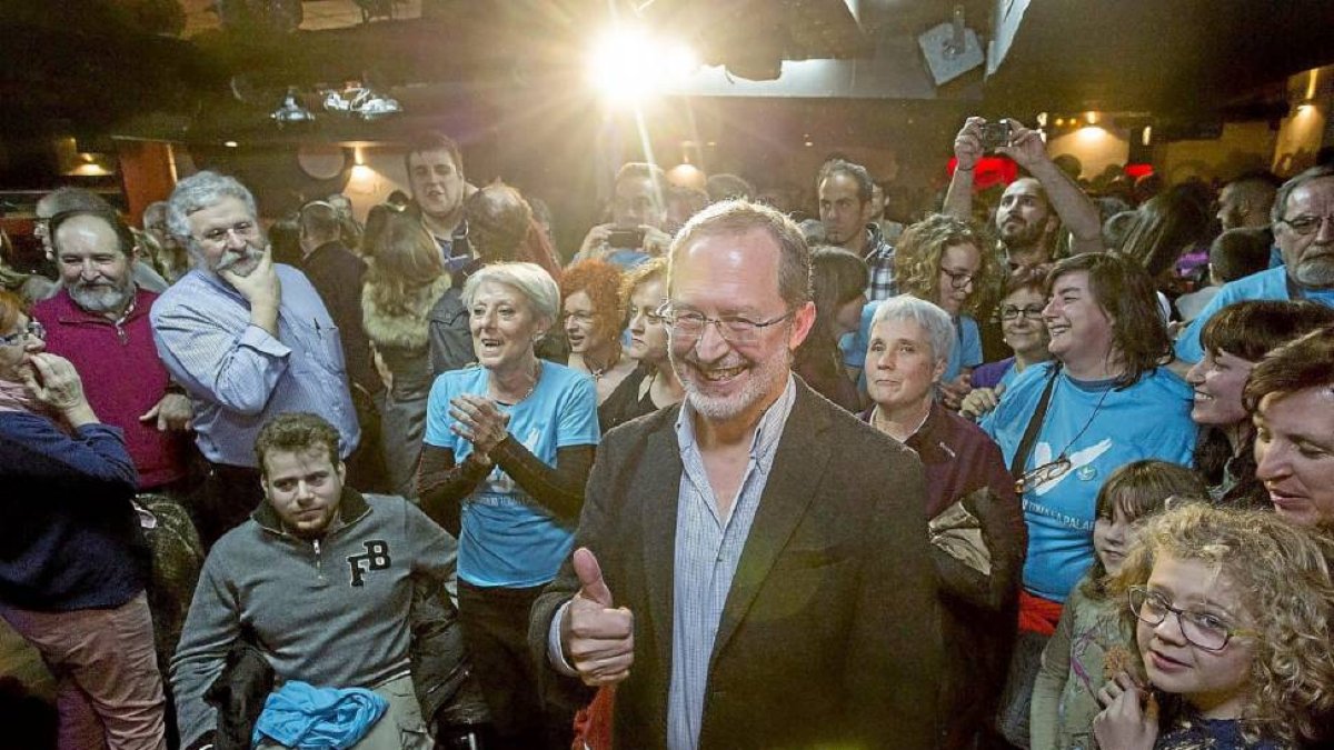 Manuel Saravia tras ser elegido cabeza de lista en la candidatura 'Valladolid Toma la Palabra'-Miguel Ángel Santos