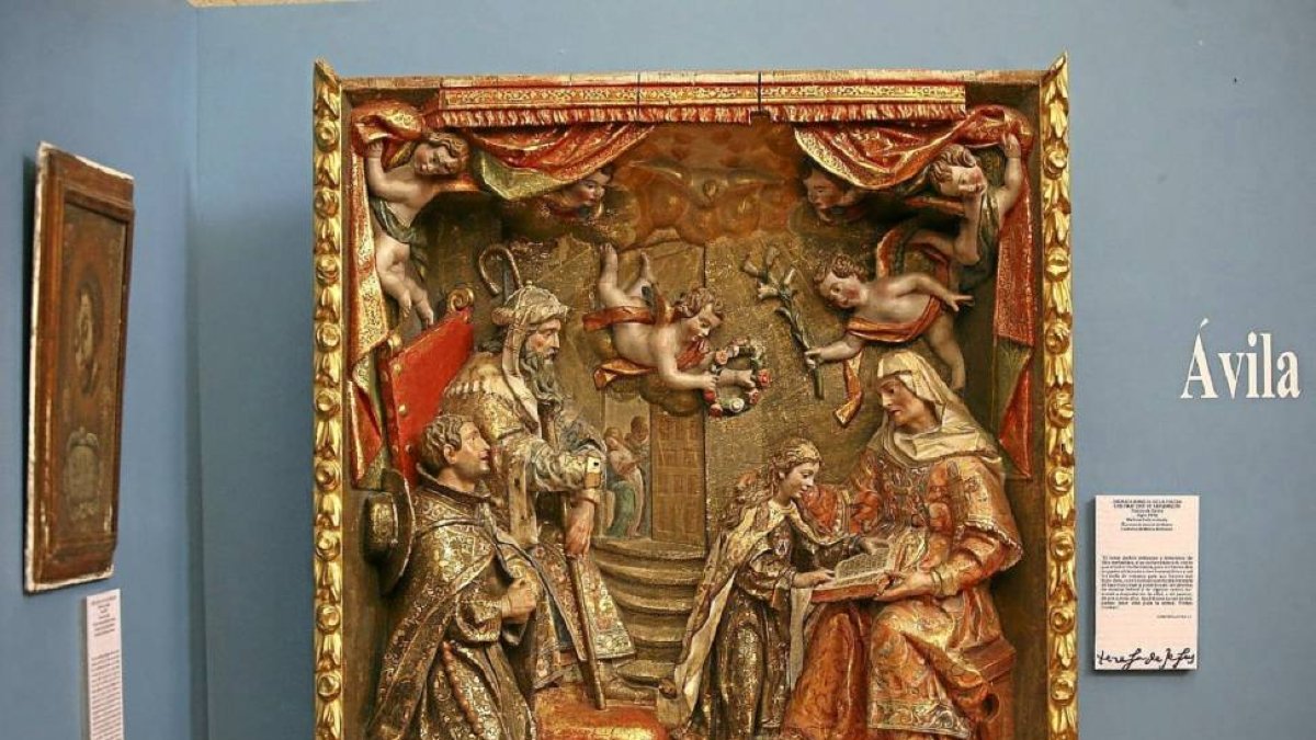 Una de las piezas de la exposición de 'Nada te turbe' que reabre sus puertas en el Museo de San Francisco.-E.M.