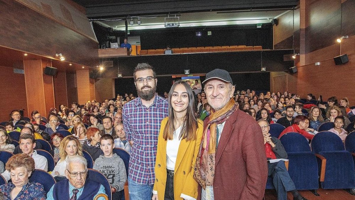 Miguel Díez, María Colás y Javier Angulo ayer en el Cervantes.-P. REQUEJO