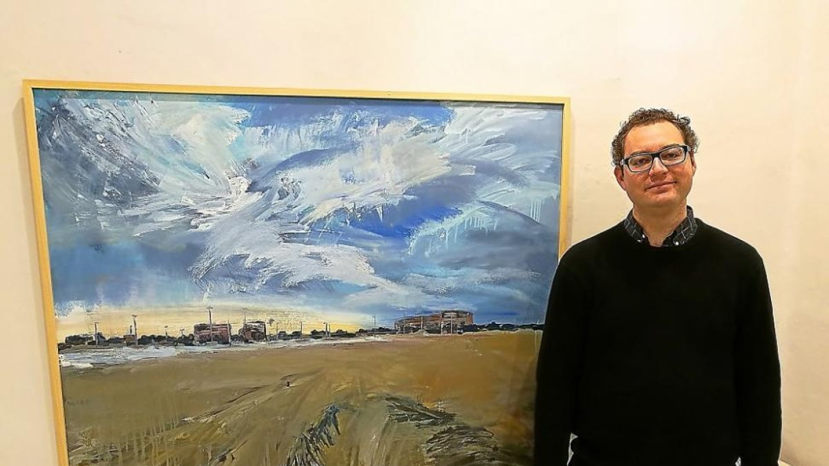 Javier Bolaños, en la Galería Lorenzo Colomo.-ELMUNDO