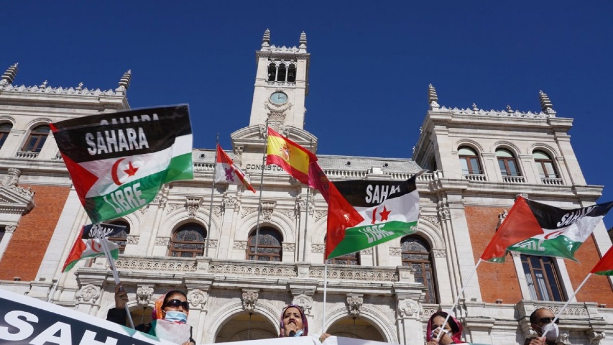 Concentración en Valladolid de apoyo al pueblo saharaui.- ICAL