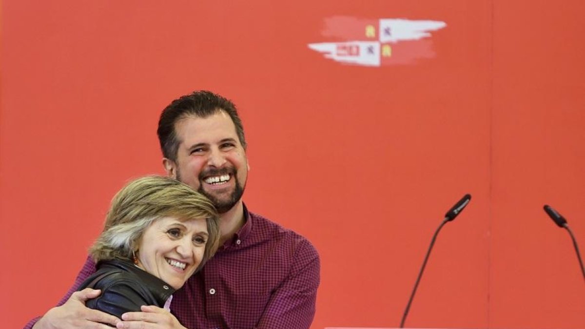El candidato socialista a la Presidencia de la Junta de Castilla y León, Luis Tudanca y la ministra de Sanidad, María Luisa Carcedo-ICAL