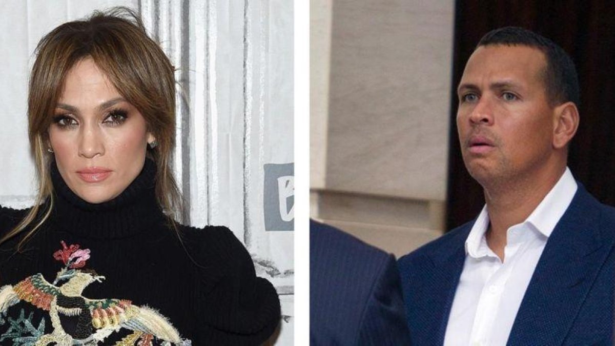 Jennifer Lopez y Álex Rodríguez.-
