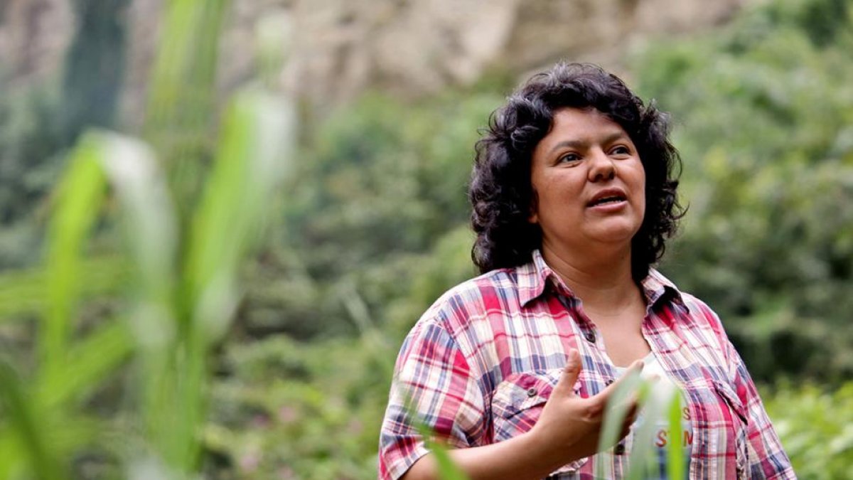 Berta Cáceres, en 2015.-GOLDMANPRIZE.ORG