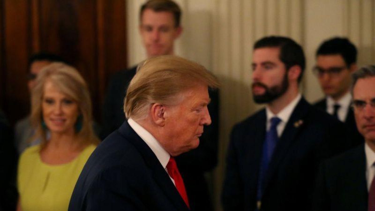 El presidente de los Estados Unidos, Donald Trump en la Casa Blanca.-REUTERS
