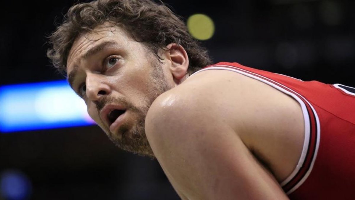 Pau Gasol durante un partido con los Bulls esta temporada.-AP
