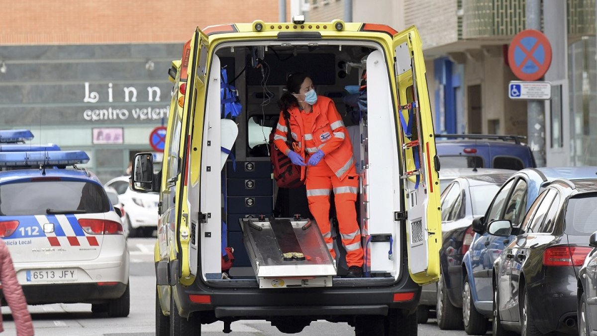 Ambulancia para el coronavirus.- E.M.